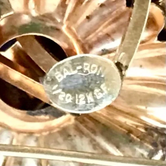 Vintage Bal-Ron Brooch and Earrings - Picture 9 of 13